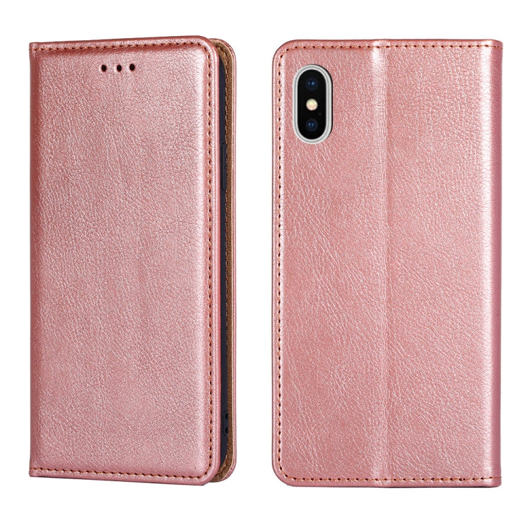 PU + TPU Gloss Oil Solid Color Magnetic Horizontal Flip Leather Case with Holder & Card Slot & Wallet