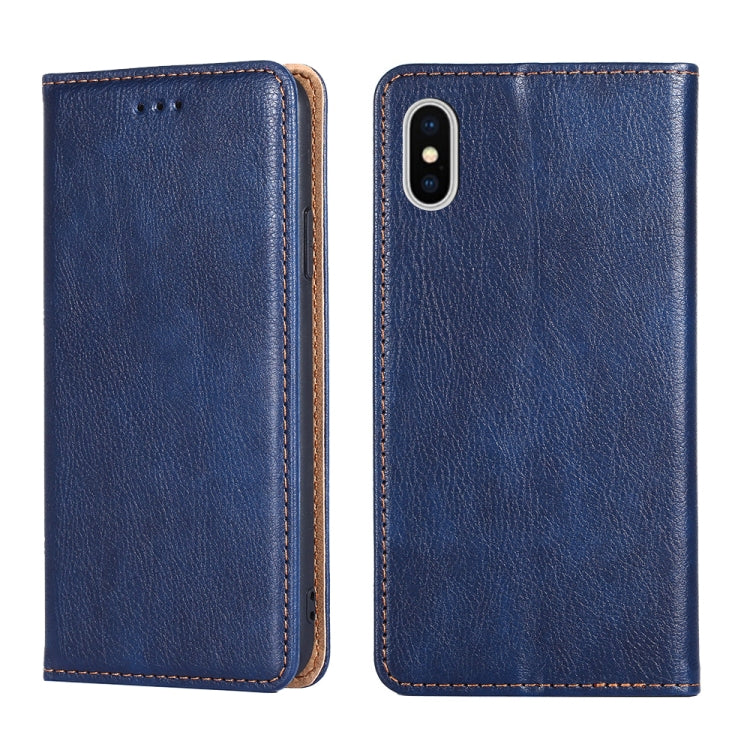 PU + TPU Gloss Oil Solid Color Magnetic Horizontal Flip Leather Case with Holder & Card Slot & Wallet
