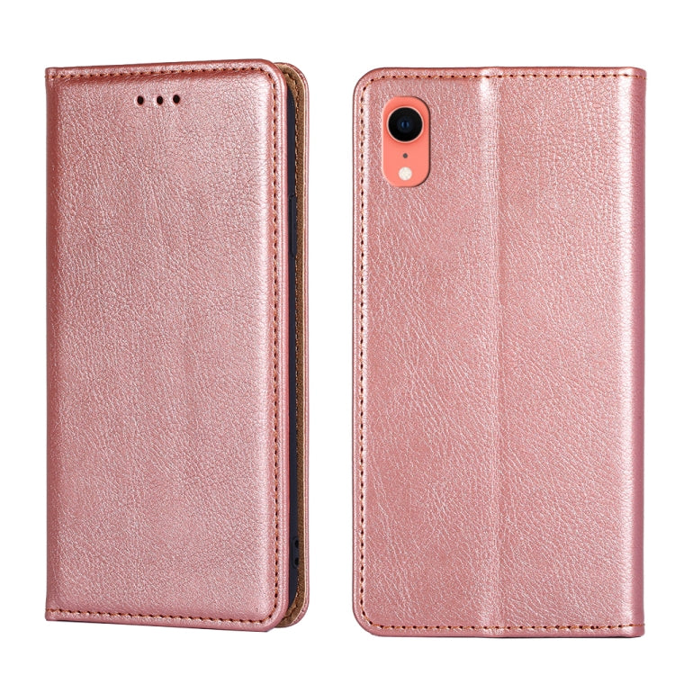 PU + TPU Gloss Oil Solid Color Magnetic Horizontal Flip Leather Case with Holder & Card Slot & Wallet