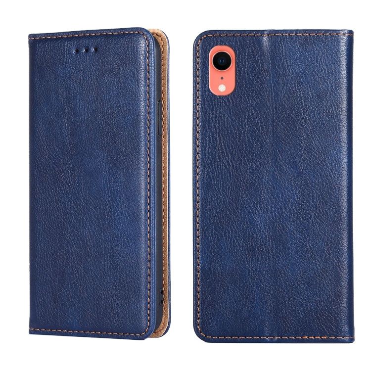 PU + TPU Gloss Oil Solid Color Magnetic Horizontal Flip Leather Case with Holder & Card Slot & Wallet