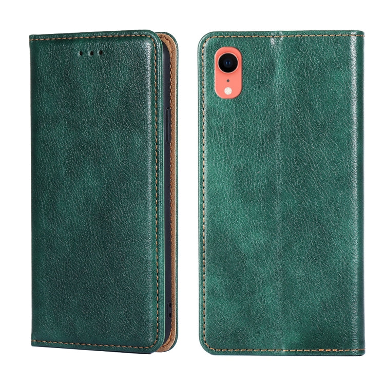 PU + TPU Gloss Oil Solid Color Magnetic Horizontal Flip Leather Case with Holder & Card Slot & Wallet