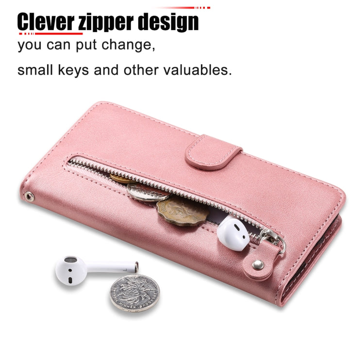 Fashion Calf Texture Zipper Horizontal Flip Leather Case with Holder & Card Slots & Wallet, For OPPO F17 Pro / A93, For OPPO Realme 5 / 5s / C3, For Google Pixel 4a 4G, For Google Pixel 5 XL / Pixel 4a 5G, For Xiaomi Poco M3 / Redmi Note 9 4G����������...