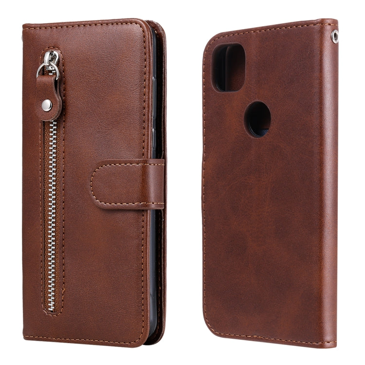 Fashion Calf Texture Zipper Horizontal Flip Leather Case with Holder & Card Slots & Wallet, For OPPO F17 Pro / A93, For OPPO Realme 5 / 5s / C3, For Google Pixel 4a 4G, For Google Pixel 5 XL / Pixel 4a 5G, For Xiaomi Poco M3 / Redmi Note 9 4G����������...