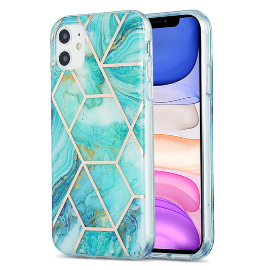 3D Electroplating Marble Pattern TPU Protective Case