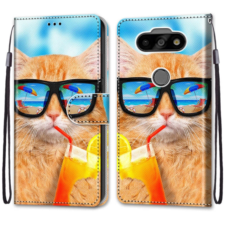 Coloured Drawing Cross Texture Horizontal Flip PU Leather Case with Holder & Card Slots & Wallet & Lanyard, For LG K31, For LG K61, For LG Velvet, For Motorola Moto E (2020)