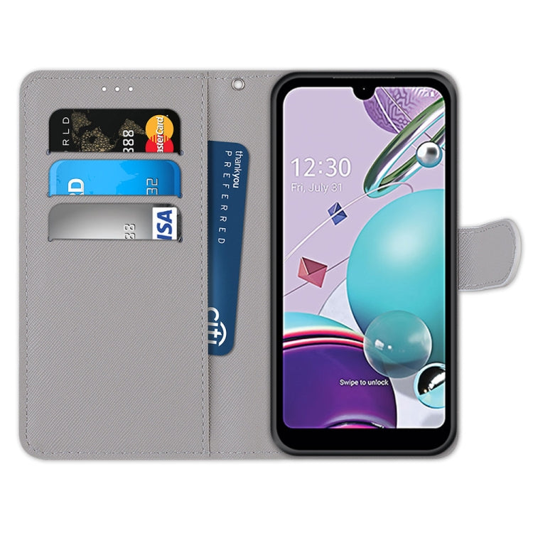 Coloured Drawing Cross Texture Horizontal Flip PU Leather Case with Holder & Card Slots & Wallet & Lanyard, For LG K31, For LG K61, For LG Velvet, For Motorola Moto E (2020)
