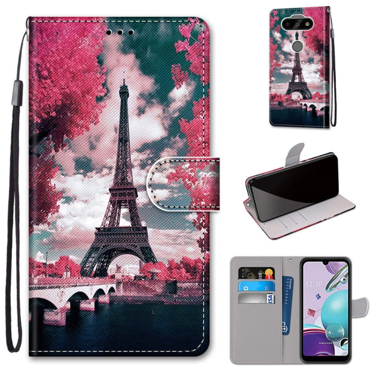Coloured Drawing Cross Texture Horizontal Flip PU Leather Case with Holder & Card Slots & Wallet & Lanyard, For LG K31, For LG K61, For LG Velvet, For Motorola Moto E (2020)