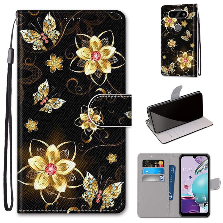 Coloured Drawing Cross Texture Horizontal Flip PU Leather Case with Holder & Card Slots & Wallet & Lanyard, For LG K31, For LG K61, For LG Velvet, For Motorola Moto E (2020)