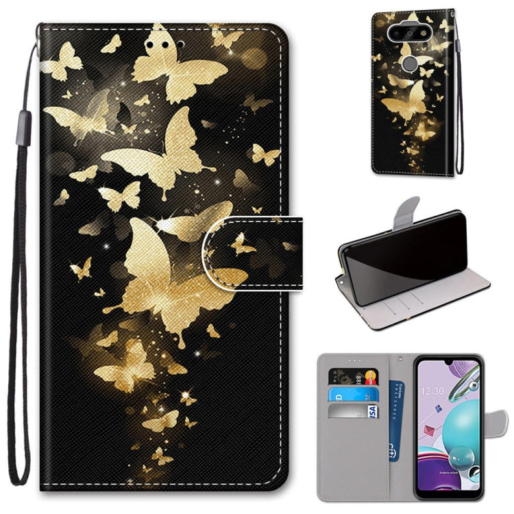 Coloured Drawing Cross Texture Horizontal Flip PU Leather Case with Holder & Card Slots & Wallet & Lanyard, For LG K31, For LG K61, For LG Velvet, For Motorola Moto E (2020)
