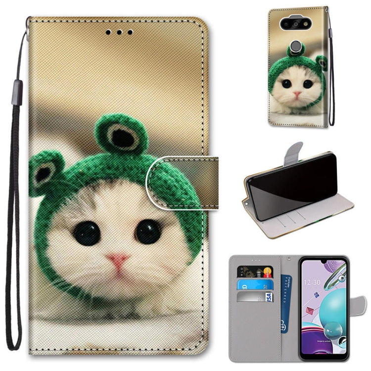 Coloured Drawing Cross Texture Horizontal Flip PU Leather Case with Holder & Card Slots & Wallet & Lanyard, For LG K31, For LG K61, For LG Velvet, For Motorola Moto E (2020)