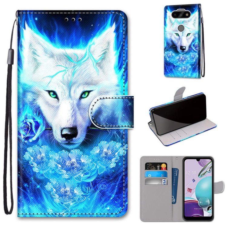 Coloured Drawing Cross Texture Horizontal Flip PU Leather Case with Holder & Card Slots & Wallet & Lanyard, For LG K31, For LG K61, For LG Velvet, For Motorola Moto E (2020)