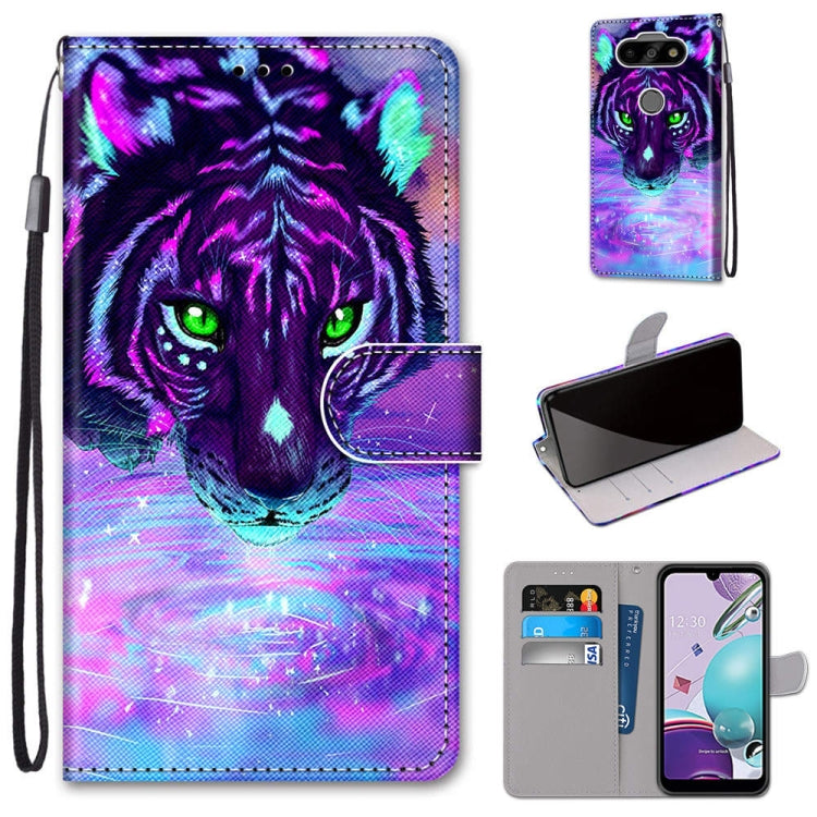 Coloured Drawing Cross Texture Horizontal Flip PU Leather Case with Holder & Card Slots & Wallet & Lanyard, For LG K31, For LG K61, For LG Velvet, For Motorola Moto E (2020)