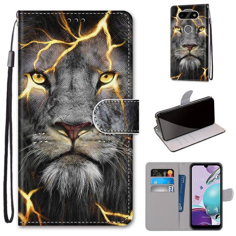 Coloured Drawing Cross Texture Horizontal Flip PU Leather Case with Holder & Card Slots & Wallet & Lanyard, For LG K31, For LG K61, For LG Velvet, For Motorola Moto E (2020)