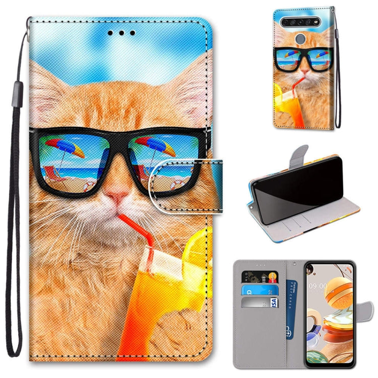 Coloured Drawing Cross Texture Horizontal Flip PU Leather Case with Holder & Card Slots & Wallet & Lanyard, For LG K31, For LG K61, For LG Velvet, For Motorola Moto E (2020)