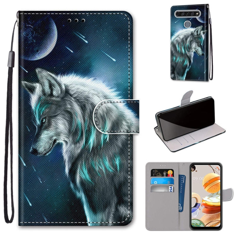 Coloured Drawing Cross Texture Horizontal Flip PU Leather Case with Holder & Card Slots & Wallet & Lanyard, For LG K31, For LG K61, For LG Velvet, For Motorola Moto E (2020)