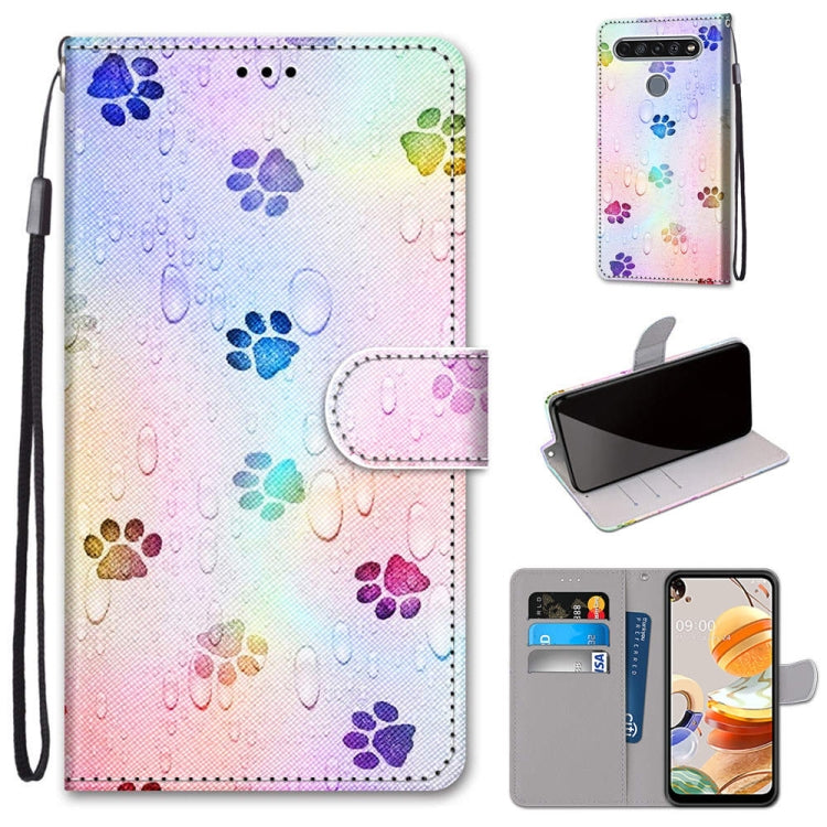 Coloured Drawing Cross Texture Horizontal Flip PU Leather Case with Holder & Card Slots & Wallet & Lanyard, For LG K31, For LG K61, For LG Velvet, For Motorola Moto E (2020)