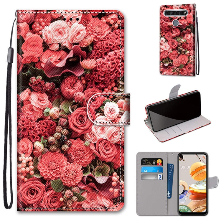Coloured Drawing Cross Texture Horizontal Flip PU Leather Case with Holder & Card Slots & Wallet & Lanyard, For LG K31, For LG K61, For LG Velvet, For Motorola Moto E (2020)