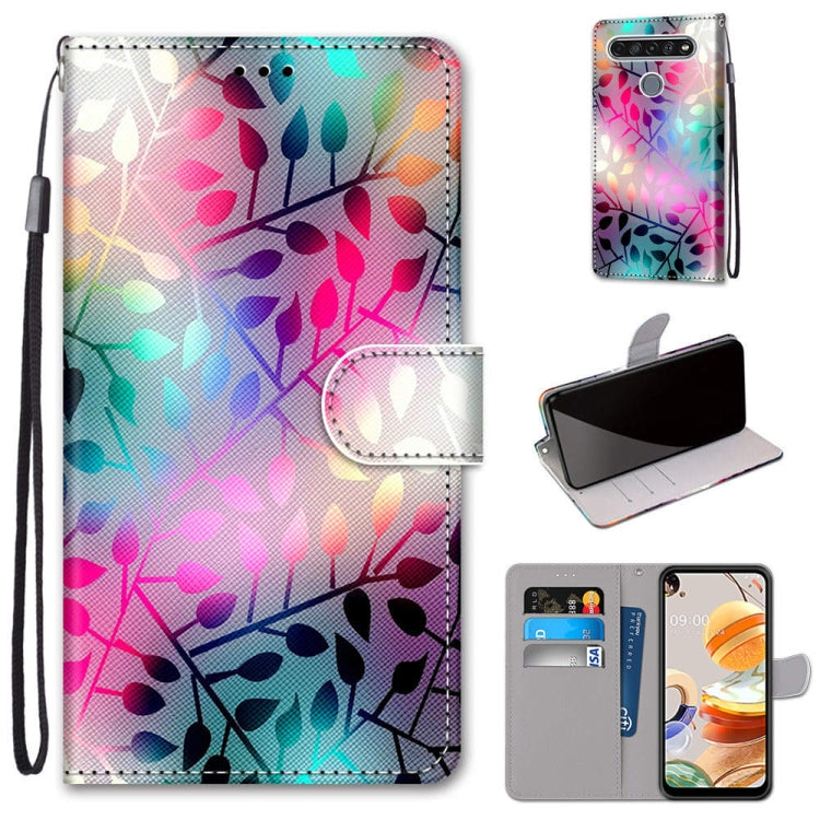 Coloured Drawing Cross Texture Horizontal Flip PU Leather Case with Holder & Card Slots & Wallet & Lanyard, For LG K31, For LG K61, For LG Velvet, For Motorola Moto E (2020)