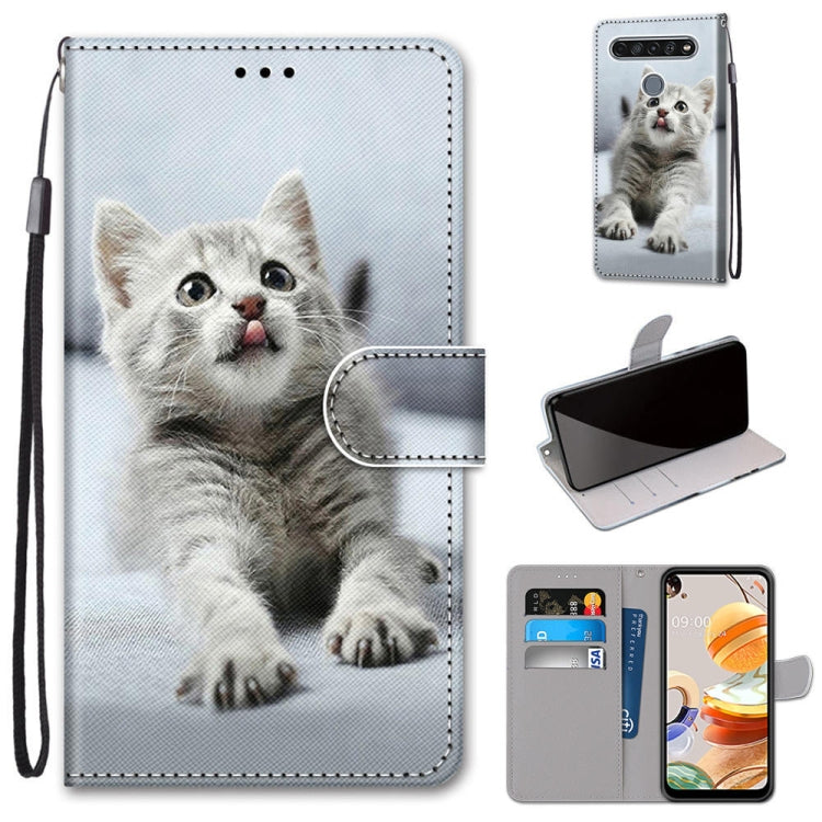 Coloured Drawing Cross Texture Horizontal Flip PU Leather Case with Holder & Card Slots & Wallet & Lanyard, For LG K31, For LG K61, For LG Velvet, For Motorola Moto E (2020)