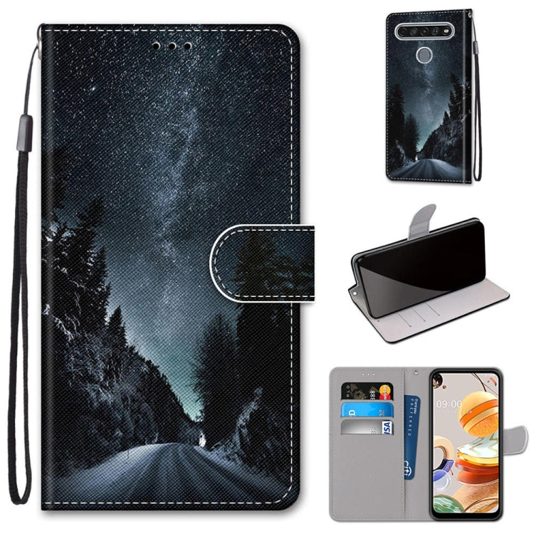 Coloured Drawing Cross Texture Horizontal Flip PU Leather Case with Holder & Card Slots & Wallet & Lanyard, For LG K31, For LG K61, For LG Velvet, For Motorola Moto E (2020)