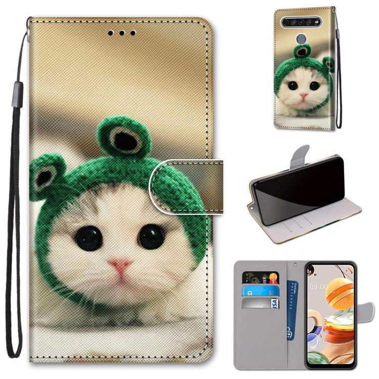 Coloured Drawing Cross Texture Horizontal Flip PU Leather Case with Holder & Card Slots & Wallet & Lanyard, For LG K31, For LG K61, For LG Velvet, For Motorola Moto E (2020)