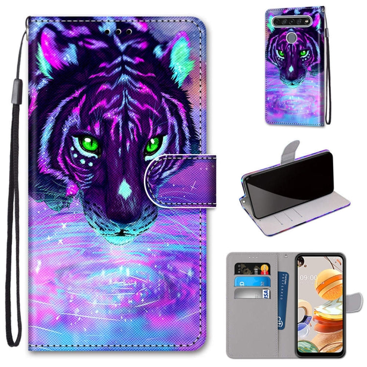 Coloured Drawing Cross Texture Horizontal Flip PU Leather Case with Holder & Card Slots & Wallet & Lanyard, For LG K31, For LG K61, For LG Velvet, For Motorola Moto E (2020)