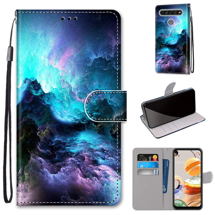 Coloured Drawing Cross Texture Horizontal Flip PU Leather Case with Holder & Card Slots & Wallet & Lanyard, For LG K31, For LG K61, For LG Velvet, For Motorola Moto E (2020)