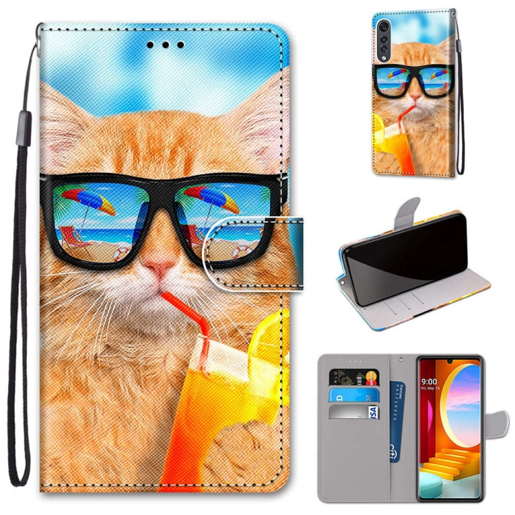 Coloured Drawing Cross Texture Horizontal Flip PU Leather Case with Holder & Card Slots & Wallet & Lanyard, For LG K31, For LG K61, For LG Velvet, For Motorola Moto E (2020)