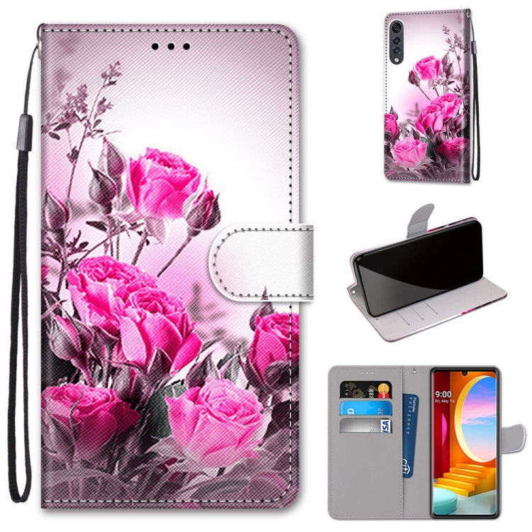 Coloured Drawing Cross Texture Horizontal Flip PU Leather Case with Holder & Card Slots & Wallet & Lanyard, For LG K31, For LG K61, For LG Velvet, For Motorola Moto E (2020)