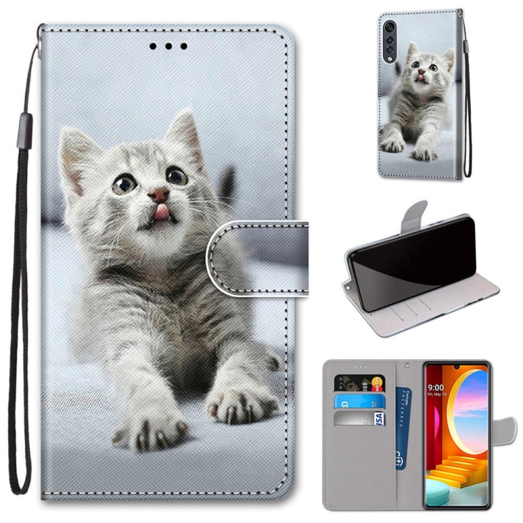 Coloured Drawing Cross Texture Horizontal Flip PU Leather Case with Holder & Card Slots & Wallet & Lanyard, For LG K31, For LG K61, For LG Velvet, For Motorola Moto E (2020)