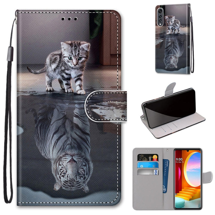 Coloured Drawing Cross Texture Horizontal Flip PU Leather Case with Holder & Card Slots & Wallet & Lanyard, For LG K31, For LG K61, For LG Velvet, For Motorola Moto E (2020)