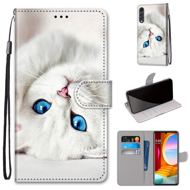 Coloured Drawing Cross Texture Horizontal Flip PU Leather Case with Holder & Card Slots & Wallet & Lanyard, For LG K31, For LG K61, For LG Velvet, For Motorola Moto E (2020)