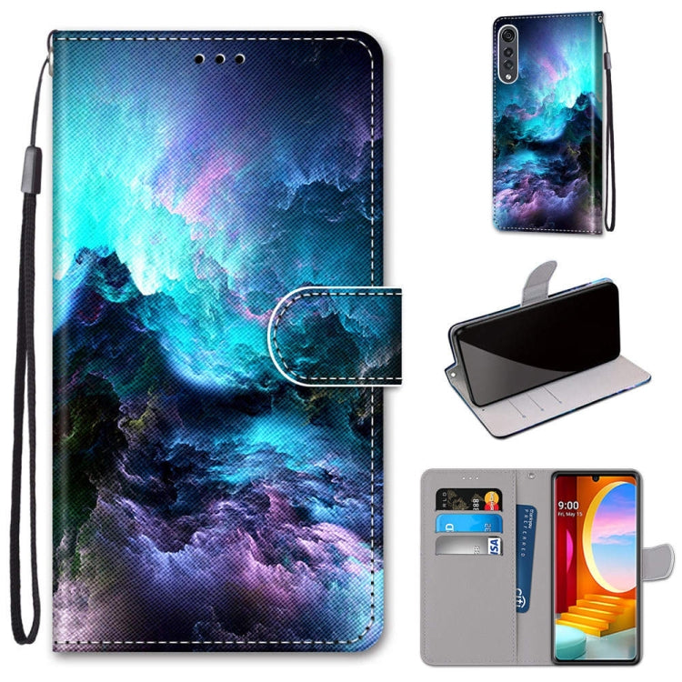 Coloured Drawing Cross Texture Horizontal Flip PU Leather Case with Holder & Card Slots & Wallet & Lanyard, For LG K31, For LG K61, For LG Velvet, For Motorola Moto E (2020)