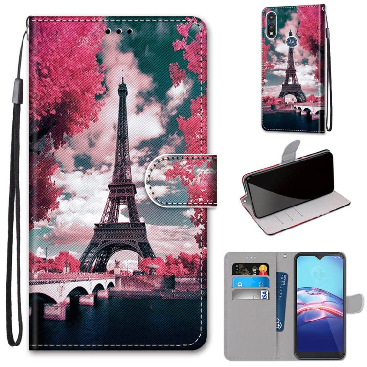 Coloured Drawing Cross Texture Horizontal Flip PU Leather Case with Holder & Card Slots & Wallet & Lanyard, For LG K31, For LG K61, For LG Velvet, For Motorola Moto E (2020)