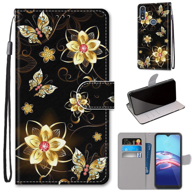 Coloured Drawing Cross Texture Horizontal Flip PU Leather Case with Holder & Card Slots & Wallet & Lanyard, For LG K31, For LG K61, For LG Velvet, For Motorola Moto E (2020)