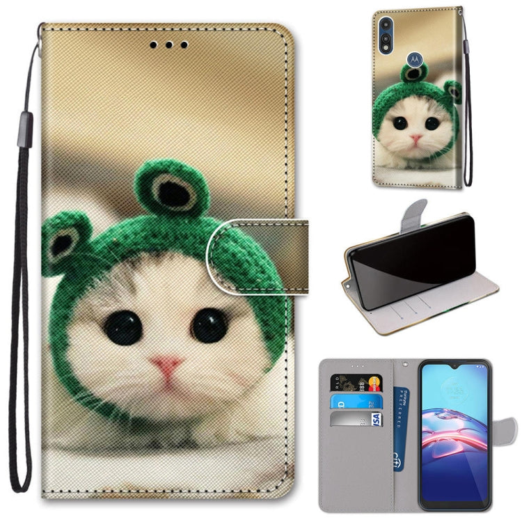 Coloured Drawing Cross Texture Horizontal Flip PU Leather Case with Holder & Card Slots & Wallet & Lanyard, For LG K31, For LG K61, For LG Velvet, For Motorola Moto E (2020)