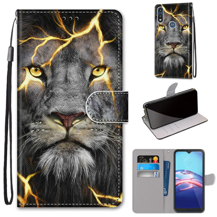 Coloured Drawing Cross Texture Horizontal Flip PU Leather Case with Holder & Card Slots & Wallet & Lanyard, For LG K31, For LG K61, For LG Velvet, For Motorola Moto E (2020)