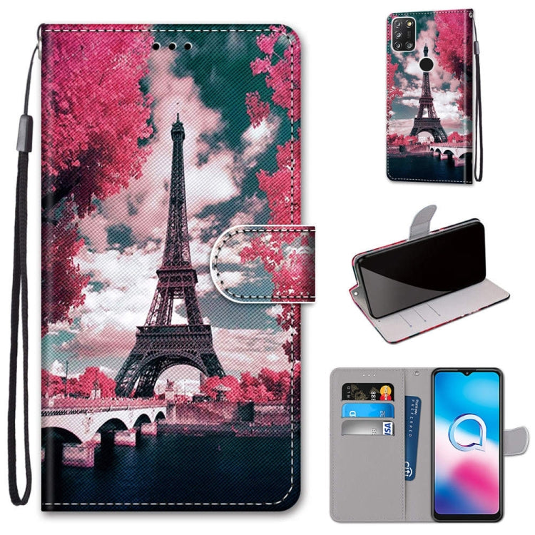Coloured Drawing Cross Texture Horizontal Flip PU Leather Case with Holder & Card Slots & Wallet & Lanyard, For Motorola Moto E7 Plus / G9 Play / G9, For Motorola Moto G Power (2020), For Motorola Moto G8, For Motorola Moto G8 Power, For Alcatel 3X 2020