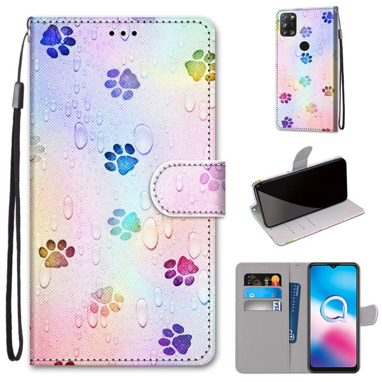 Coloured Drawing Cross Texture Horizontal Flip PU Leather Case with Holder & Card Slots & Wallet & Lanyard, For Motorola Moto E7 Plus / G9 Play / G9, For Motorola Moto G Power (2020), For Motorola Moto G8, For Motorola Moto G8 Power, For Alcatel 3X 2020