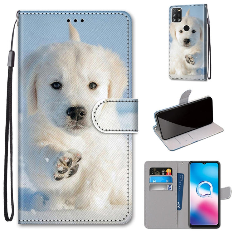 Coloured Drawing Cross Texture Horizontal Flip PU Leather Case with Holder & Card Slots & Wallet & Lanyard, For Motorola Moto E7 Plus / G9 Play / G9, For Motorola Moto G Power (2020), For Motorola Moto G8, For Motorola Moto G8 Power, For Alcatel 3X 2020
