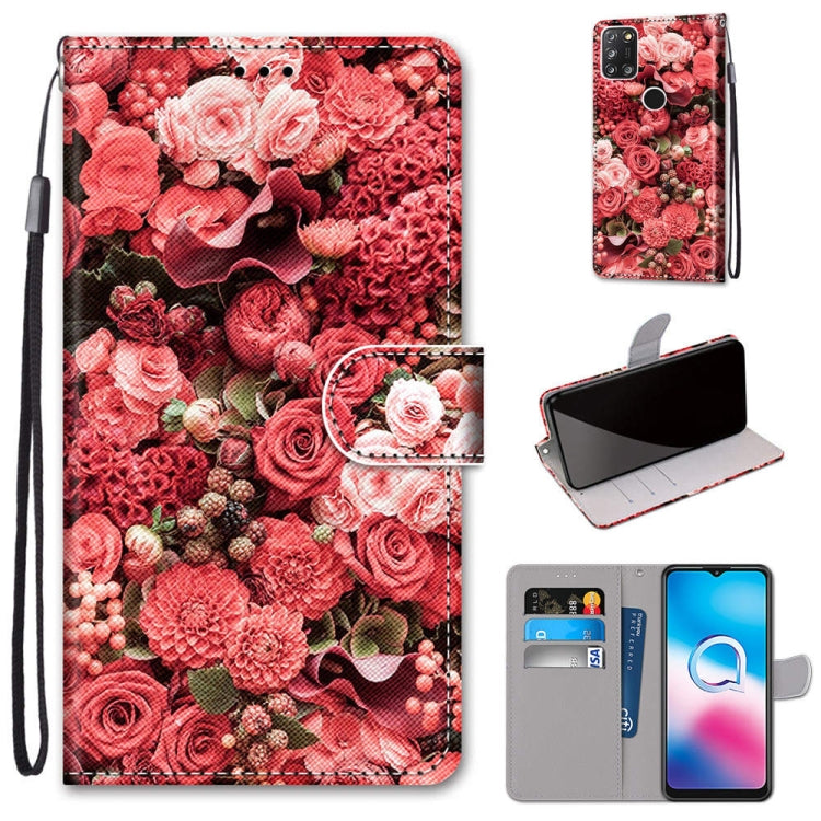 Coloured Drawing Cross Texture Horizontal Flip PU Leather Case with Holder & Card Slots & Wallet & Lanyard, For Motorola Moto E7 Plus / G9 Play / G9, For Motorola Moto G Power (2020), For Motorola Moto G8, For Motorola Moto G8 Power, For Alcatel 3X 2020