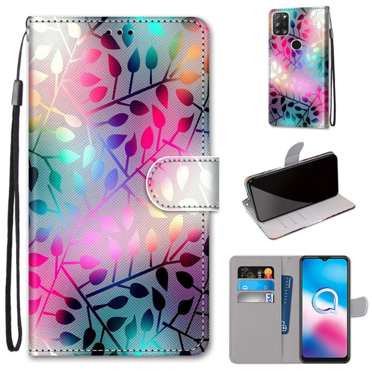Coloured Drawing Cross Texture Horizontal Flip PU Leather Case with Holder & Card Slots & Wallet & Lanyard, For Motorola Moto E7 Plus / G9 Play / G9, For Motorola Moto G Power (2020), For Motorola Moto G8, For Motorola Moto G8 Power, For Alcatel 3X 2020