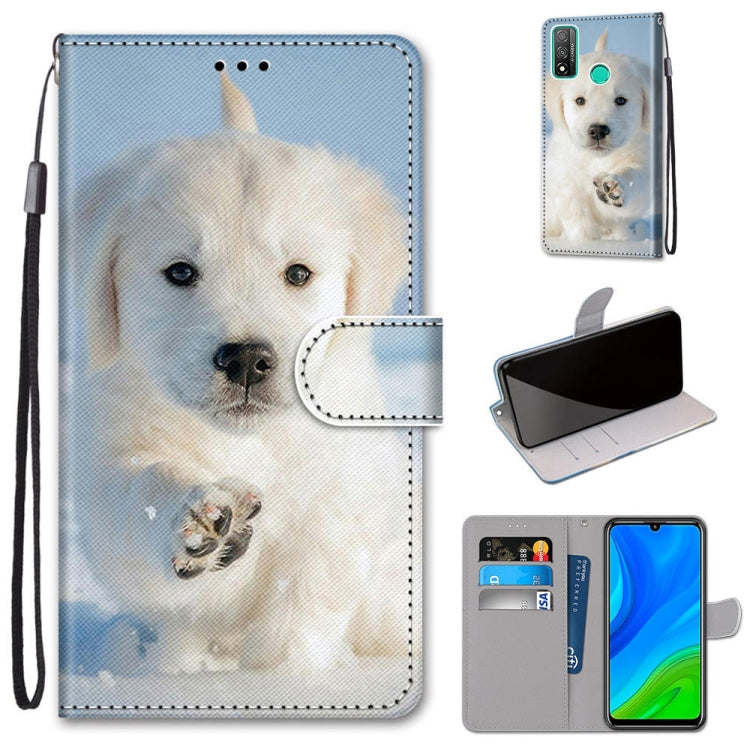 Coloured Drawing Cross Texture Horizontal Flip PU Leather Case with Holder & Card Slots & Wallet & Lanyard, For Huawei P Smart (2020), For Huawei Y5p / Honor 9S, For Huawei Y6p, For Huawei Y8s