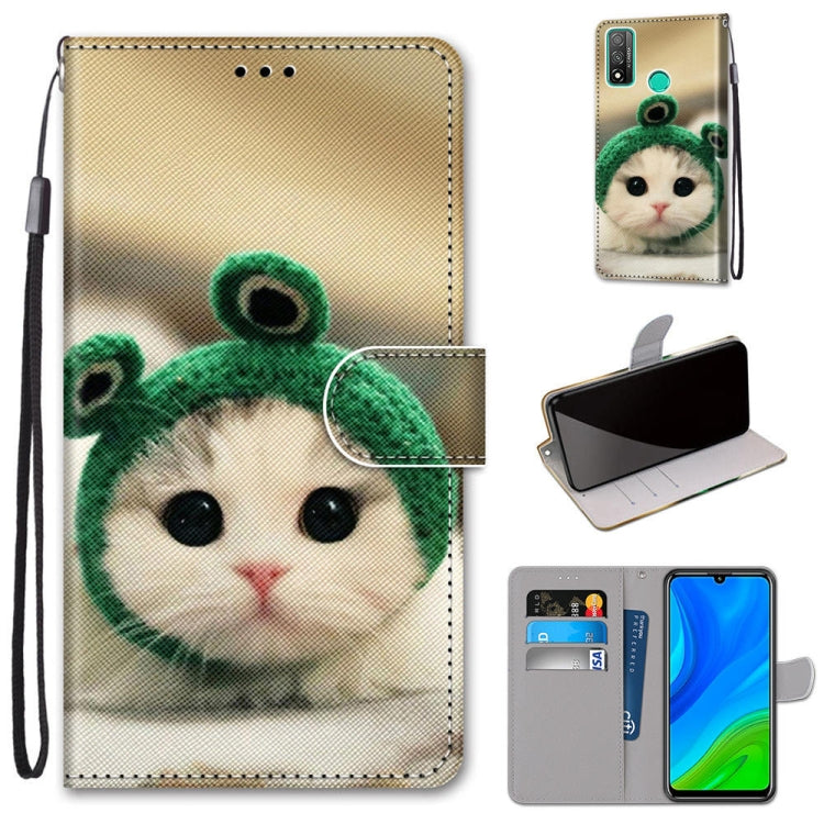 Coloured Drawing Cross Texture Horizontal Flip PU Leather Case with Holder & Card Slots & Wallet & Lanyard, For Huawei P Smart (2020), For Huawei Y5p / Honor 9S, For Huawei Y6p, For Huawei Y8s