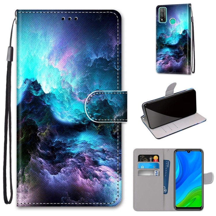 Coloured Drawing Cross Texture Horizontal Flip PU Leather Case with Holder & Card Slots & Wallet & Lanyard, For Huawei P Smart (2020), For Huawei Y5p / Honor 9S, For Huawei Y6p, For Huawei Y8s