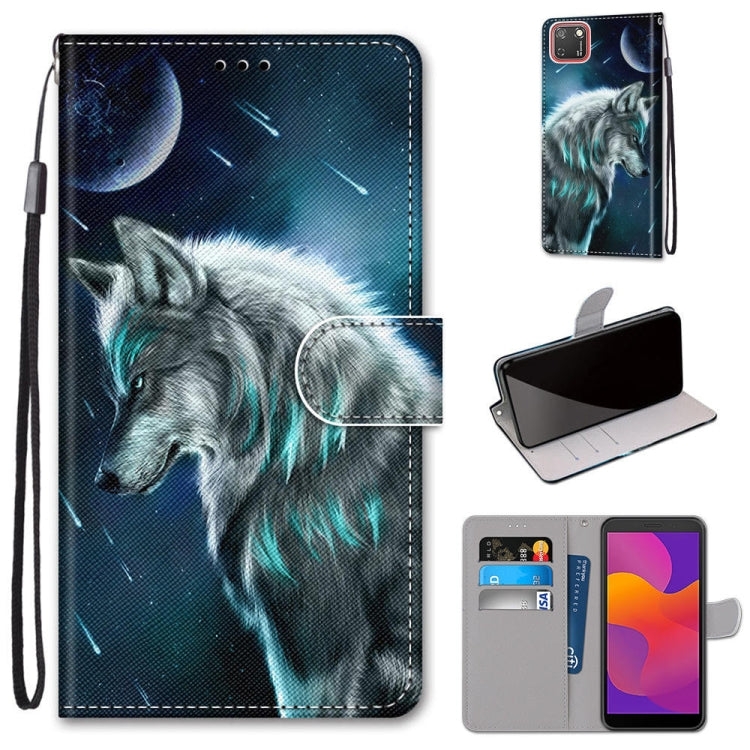 Coloured Drawing Cross Texture Horizontal Flip PU Leather Case with Holder & Card Slots & Wallet & Lanyard, For Huawei P Smart (2020), For Huawei Y5p / Honor 9S, For Huawei Y6p, For Huawei Y8s