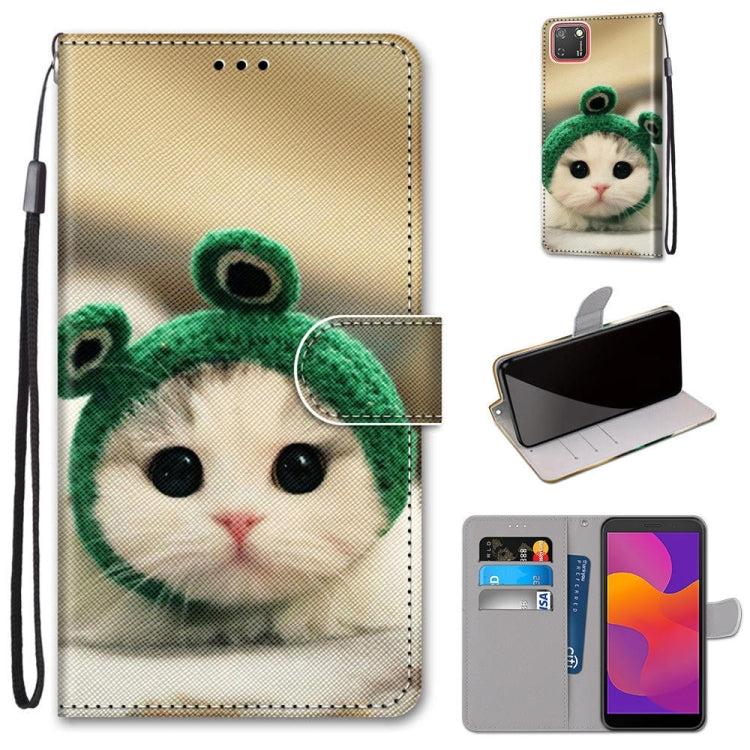 Coloured Drawing Cross Texture Horizontal Flip PU Leather Case with Holder & Card Slots & Wallet & Lanyard, For Huawei P Smart (2020), For Huawei Y5p / Honor 9S, For Huawei Y6p, For Huawei Y8s