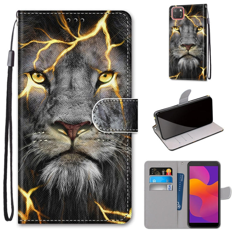 Coloured Drawing Cross Texture Horizontal Flip PU Leather Case with Holder & Card Slots & Wallet & Lanyard, For Huawei P Smart (2020), For Huawei Y5p / Honor 9S, For Huawei Y6p, For Huawei Y8s