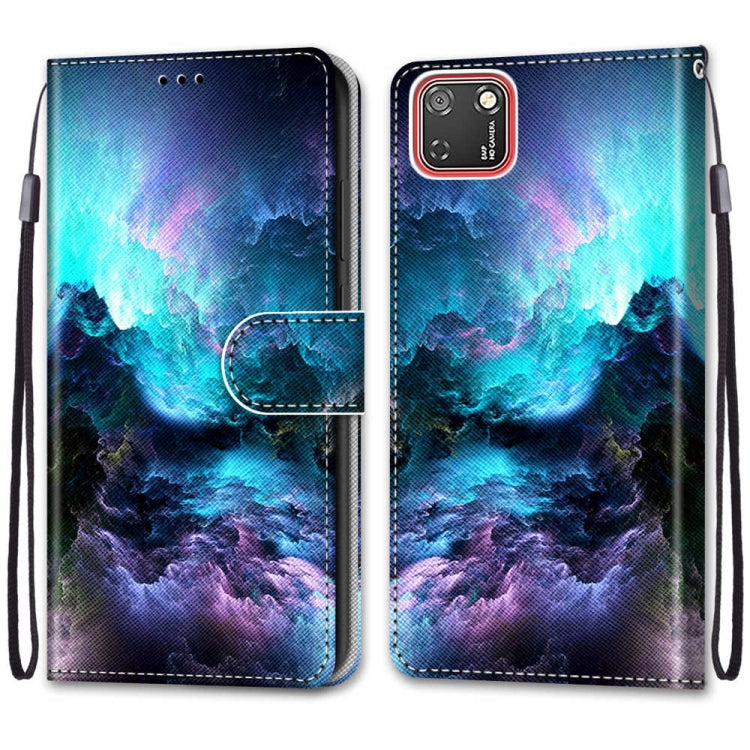 Coloured Drawing Cross Texture Horizontal Flip PU Leather Case with Holder & Card Slots & Wallet & Lanyard, For Huawei P Smart (2020), For Huawei Y5p / Honor 9S, For Huawei Y6p, For Huawei Y8s