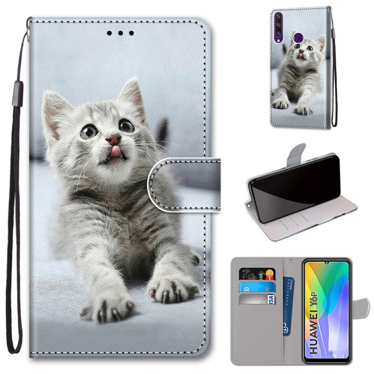 Coloured Drawing Cross Texture Horizontal Flip PU Leather Case with Holder & Card Slots & Wallet & Lanyard, For Huawei P Smart (2020), For Huawei Y5p / Honor 9S, For Huawei Y6p, For Huawei Y8s